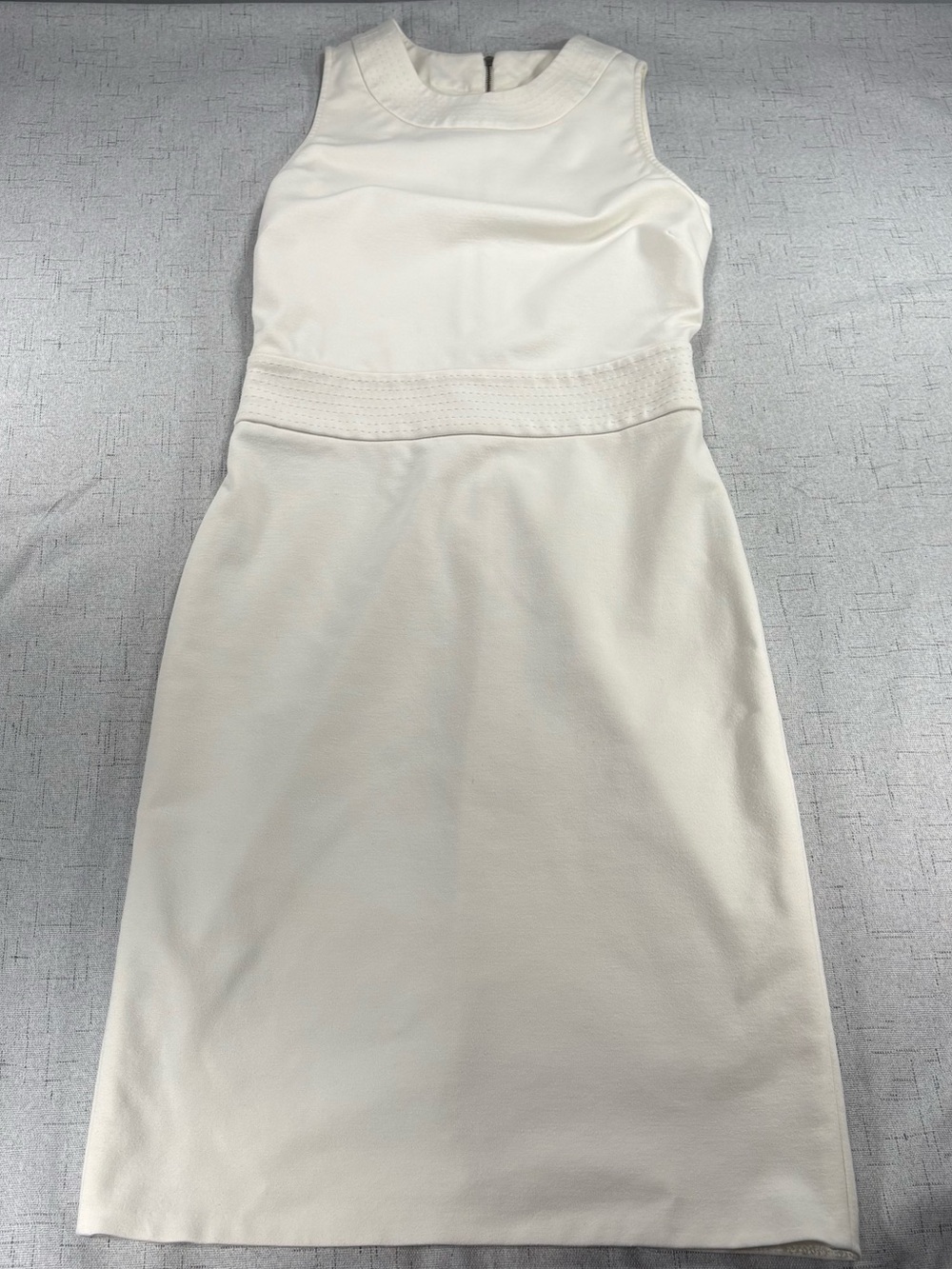 Banana Republic Cream Sleeveless Sheath Dress